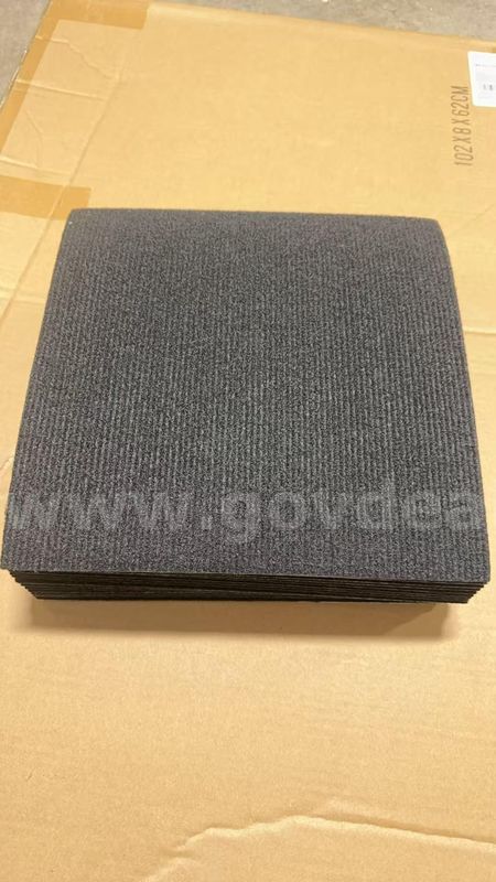 SHIPPING AVAILABLE 40pcs Solid Black Peel & Stick Carpet Squares 12x12 Inch Self Adhesive Floor(A0000-A2)