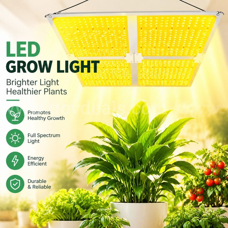 SHIPPING AVAILABLE Lot of 4 LED Grow Light, Full Spectrum Dimmable Plant Grow Lamp with Samsung Diodes(A1-05)