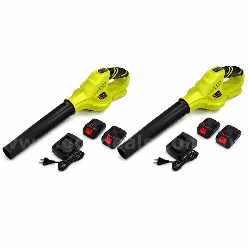 SHIPPING AVAILABLE Lot of 2 Cordless Leaf Blower Kit with Battery & Charger, Handheld Electric Blower (AA-010)
