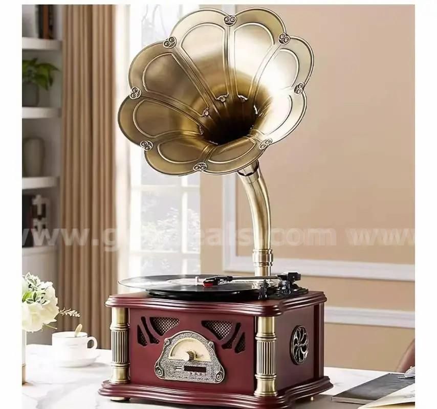 SHIPPING AVAILABLE Record Players Retro,Turntable Retro Gramophone Loudspeaker Record (B1-008)