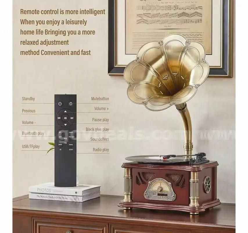 SHIPPING AVAILABLE Record Players Retro,Turntable Retro Gramophone Loudspeaker Record (B1-008)