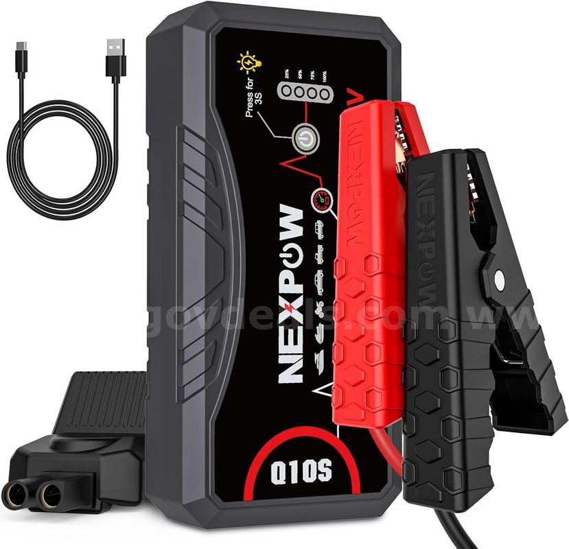Shipping available NEXPOW Q10S 3000A Peak 12V Car Jump Starter for Up to 9.0L Gas & 7.0L Diesel(12-vn)