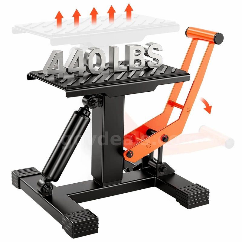 SHIPPING AVAILABLE VEVOR 440 lbs Hydraulic Motorcycle Lift Stand & Dirt Bike Jack(AA4-05)