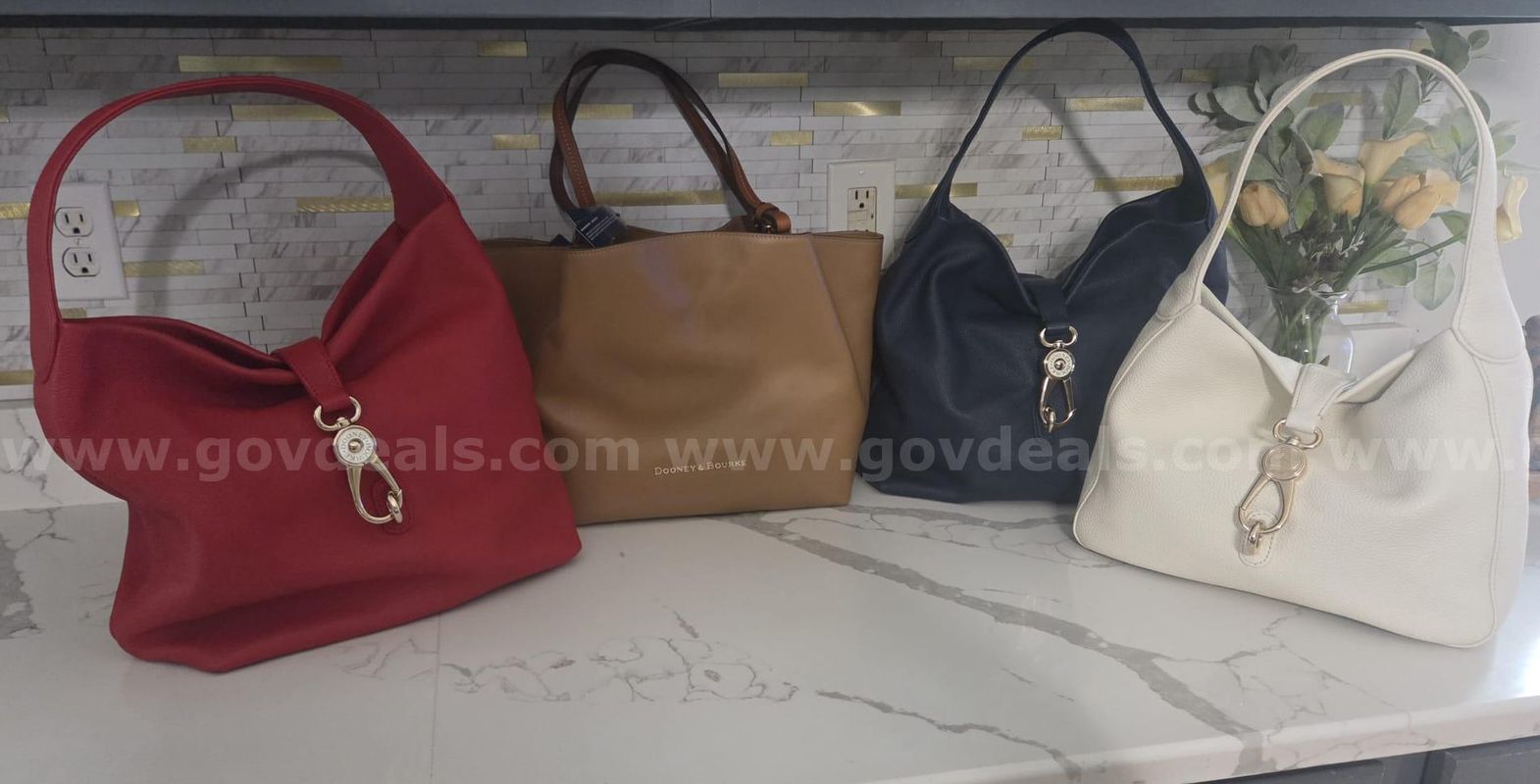 Lot of 4 Dooney & Bourke Hobo / Shoulder Bags