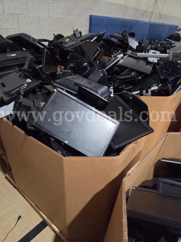 Lot of Computer Monitors and Televisions