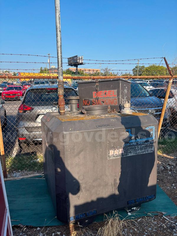 125-gallon above-ground diesel fuel storage/dispensing tank