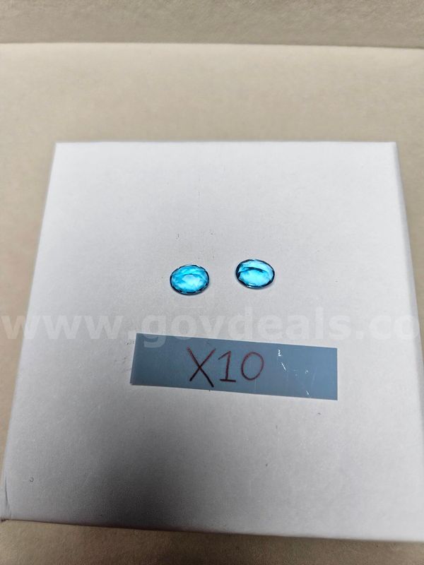 Natural Brazilian Oval Checkboard AAA Vivid Swiss Blue Topaz (Matched Pair) - 4.5 Total Carats