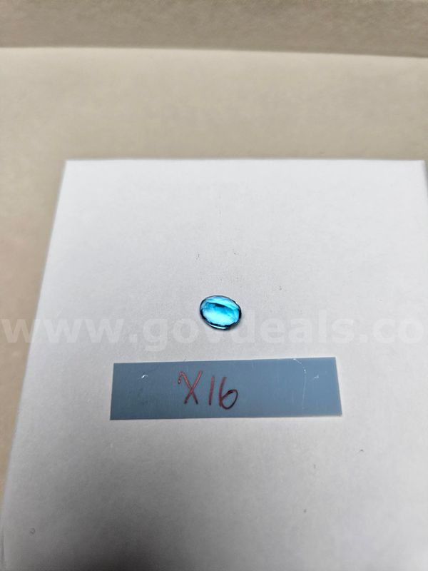 Natural Brazilian Oval Checkboard AAA Vivid Swiss Blue Topaz - 3 Carats