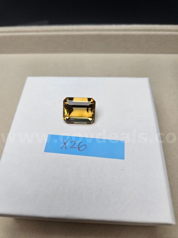 Natural Madagascar Emerald Cut AAA Citrine- 25.50 Carats