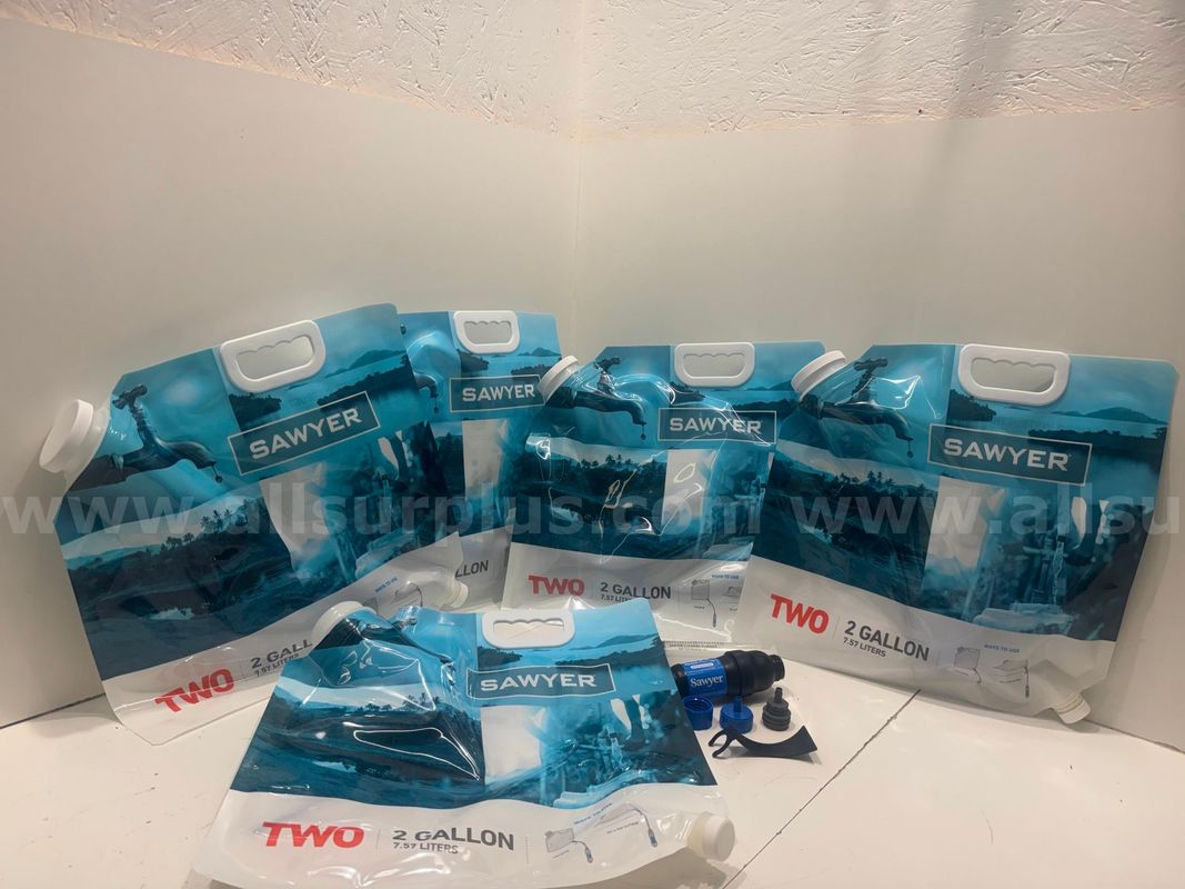 *NEW* (LOT OF 5) SAWYER 2-GALLON GRAVITY FEED WATER PURIFICATION SYSTEM