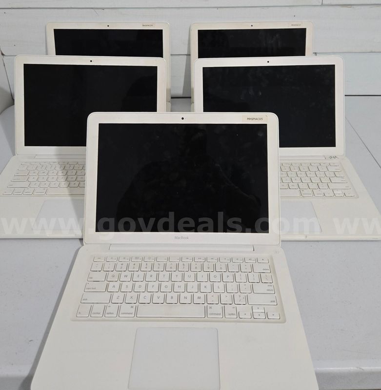 Lot Of 5 Apple MacBooks A1342