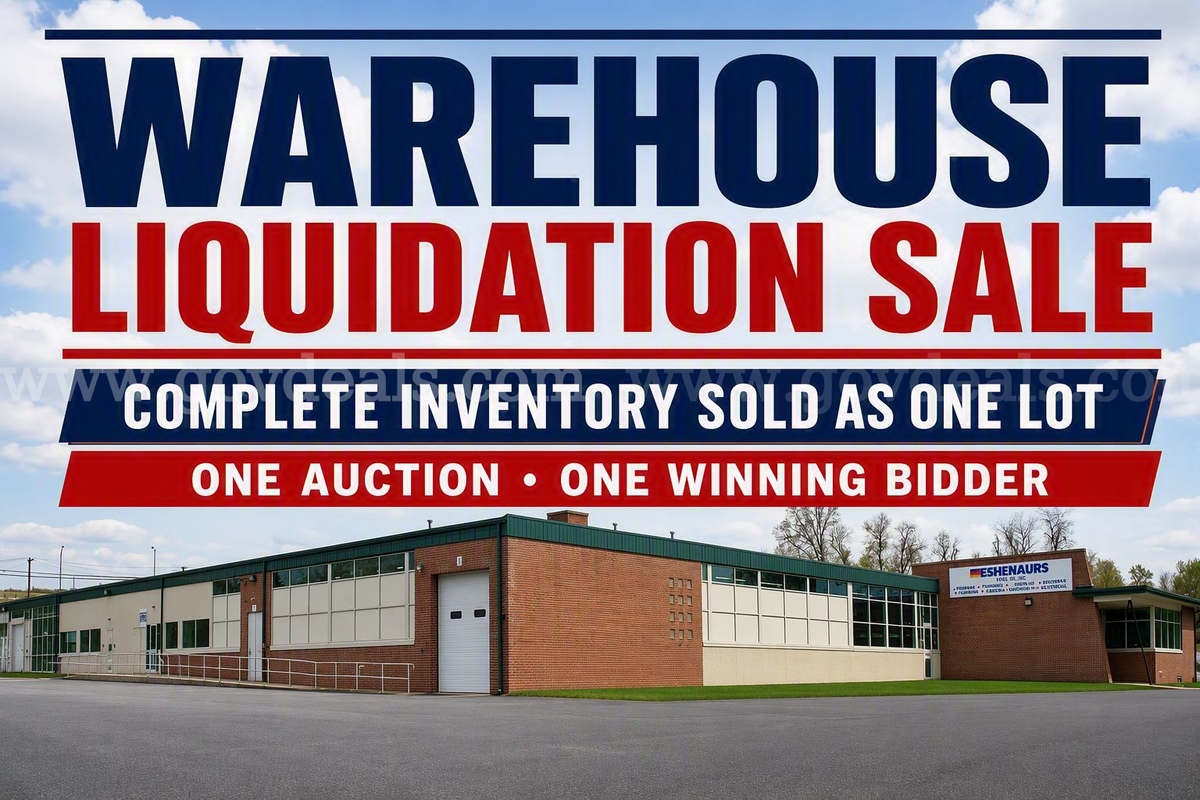 MASSIVE HVAC WAREHOUSE RIGHT-OF-WAY LIQUIDATION AUCTION ** ENTIRE WAREHOUSE CONTENTS SELLING AS ONE LOT**