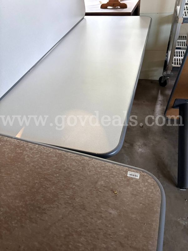 Lot of 2 Formica Top Café Tables (Dimensions (Each): 36" W x 72" L x 30" H)