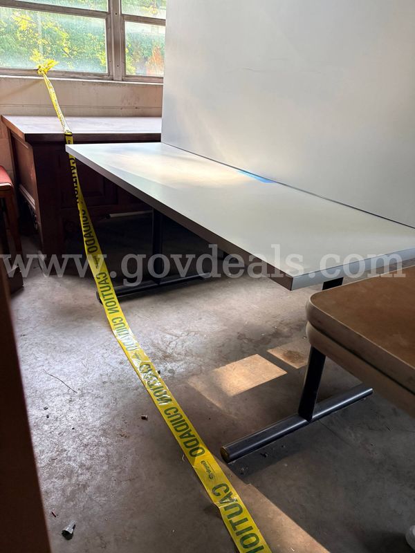 Lot of 2 Formica Top Café Tables (Dimensions (Each): 30" W x 60" L x 29" H )