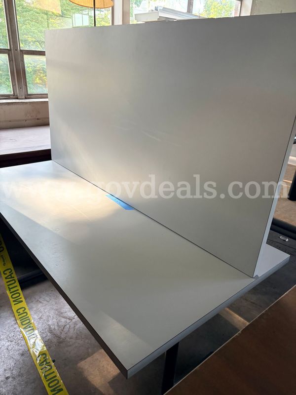 Lot of 2 Formica Top Café Tables (Dimensions (Each): 30" W x 60" L x 29" H )