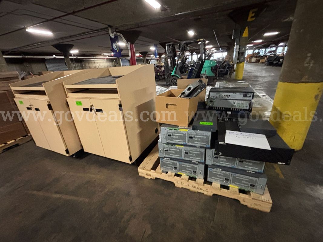 1 Lot of Audio Visual Control Systems, Network Equipment, Projection Hardware & Lecterns (Approx. 12 Units) (PICK-UP ONL