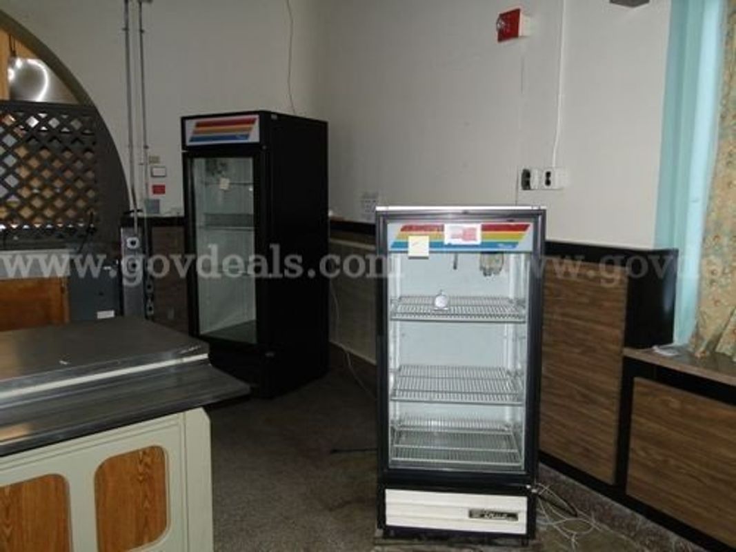 Lot of (2) Glass Door Refrigerated Display Coolers