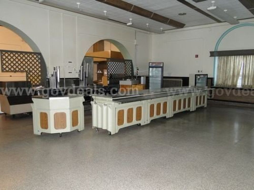 Modular Cafeteria Serving Counter System with Storage (PICK-UP ONLY)