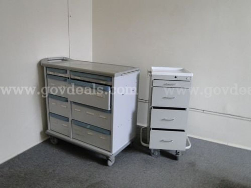 Lot of (2) Medical Medication Carts / Med Carts (PICK-UP ONLY)