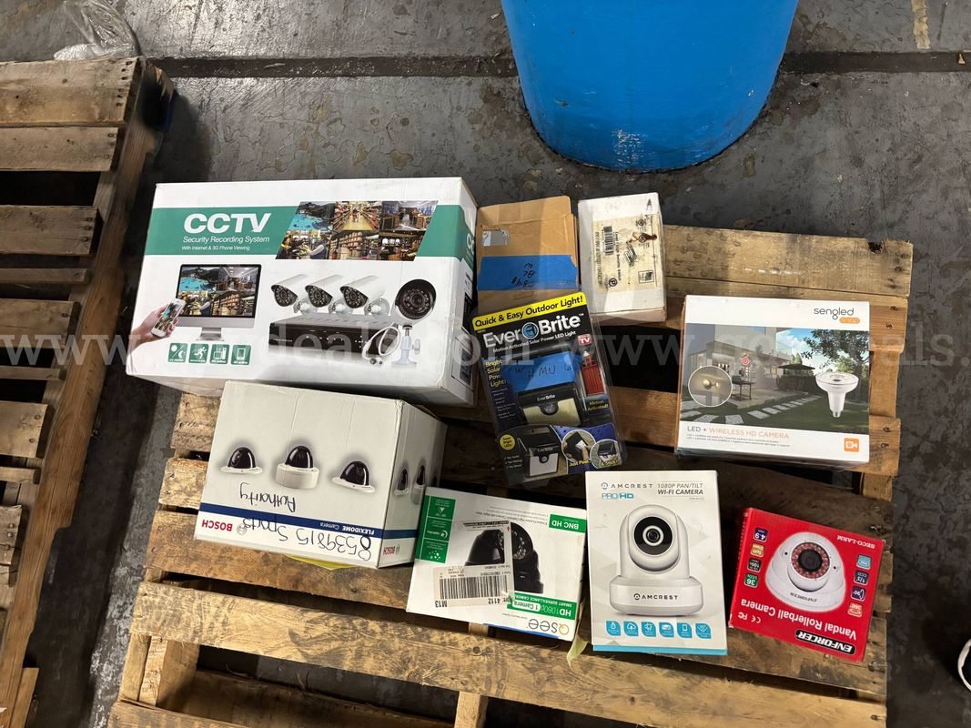 1 Pallet of CCTV & Security Camera Equipment (Mixed Lot) (PICK‑UP ONLY)