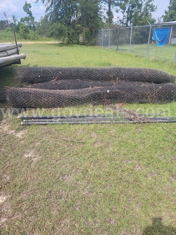 Black chain link fence bundle