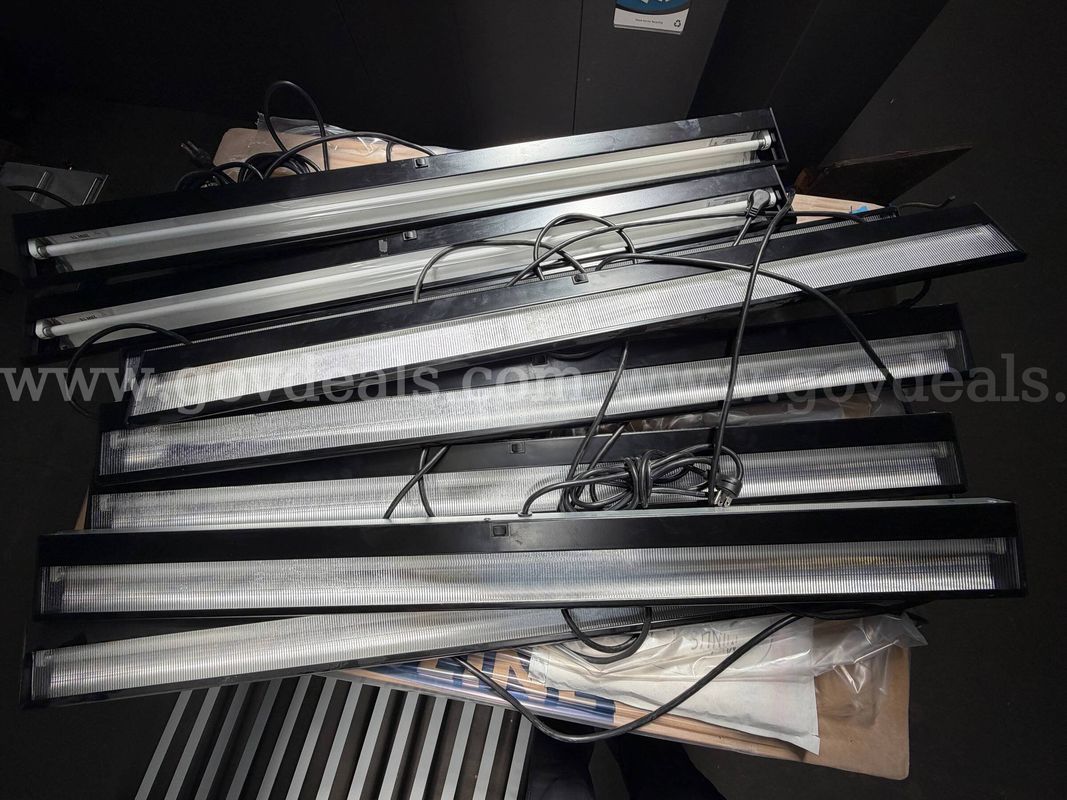 (12) Twelve Florescent Light Fixtures - (8) eight at 47" and (4) four at 23"