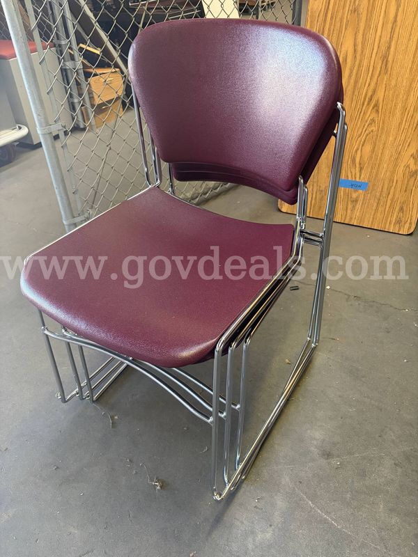 72" x 24" Folding Table w/ Three stackable chairs
