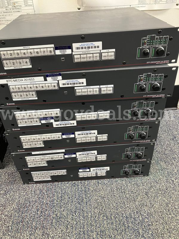 9 (Nine) Extron DTP Crosspoint 84 media switchers