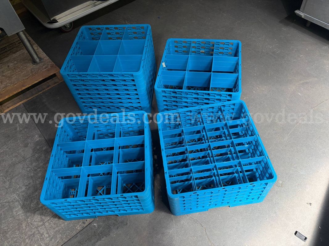 Four (4) Commercial Kitchen Dishwasher Racks