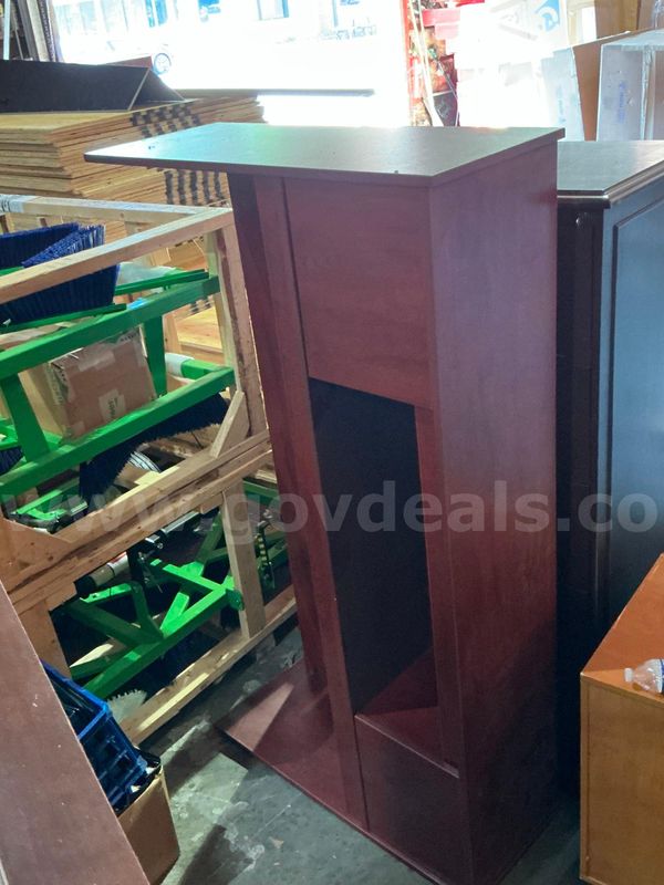 Wooden Desk Hutch
