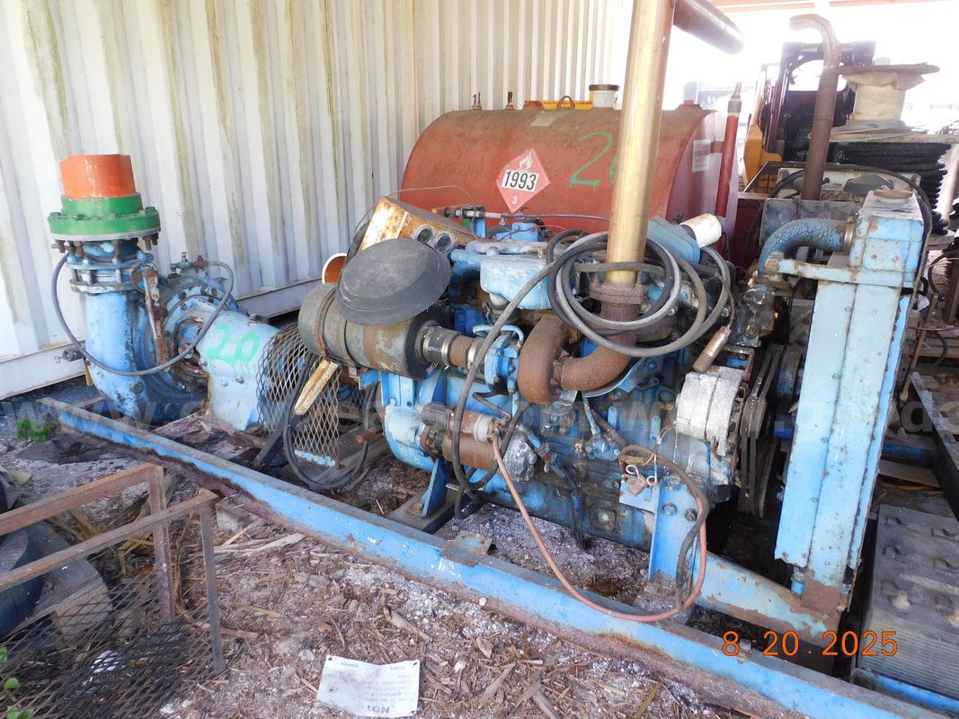 Two Perkins Engines and Miscellaneous Bushog or Batwing Mower Parts