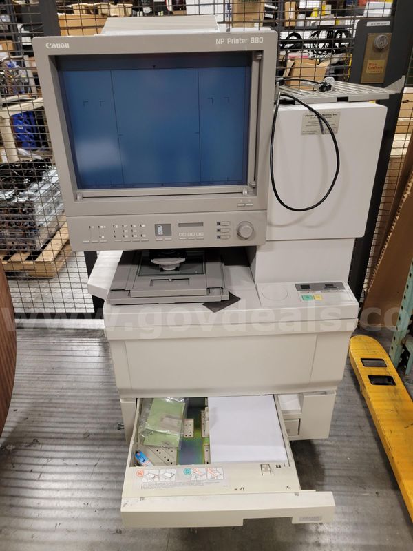 Canon Microfiche, Scanning System W/Printer