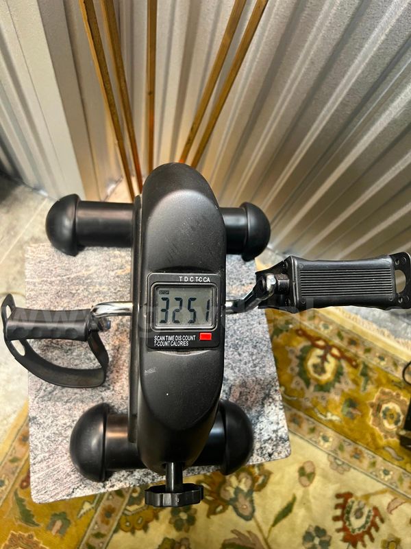 Black Mini Portable Pedal Stationary Bike