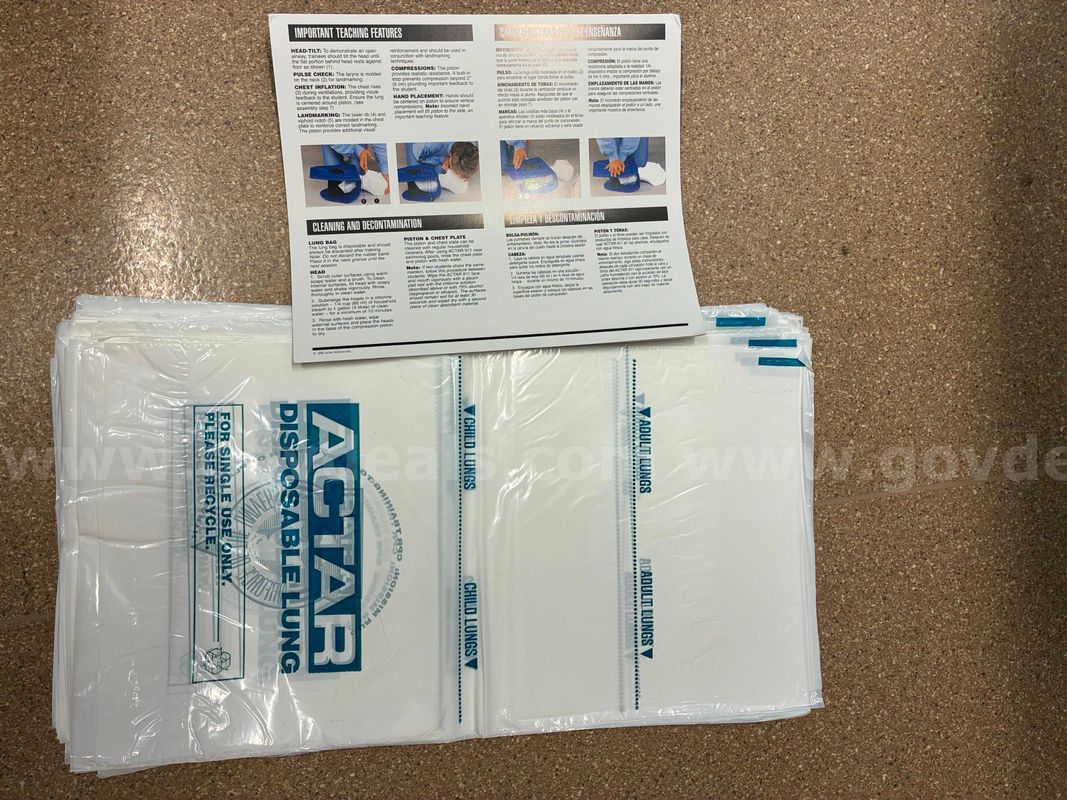 90 Actar CPR disposable lung bags