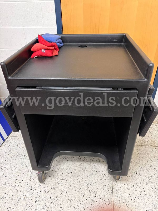 Two CAMBRO cash register stands