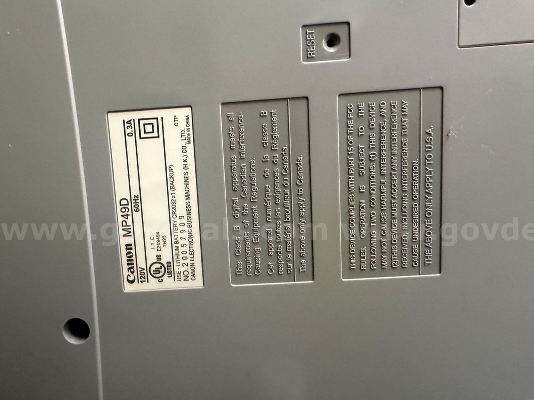 Canon MP490D Electric Printing Calculator