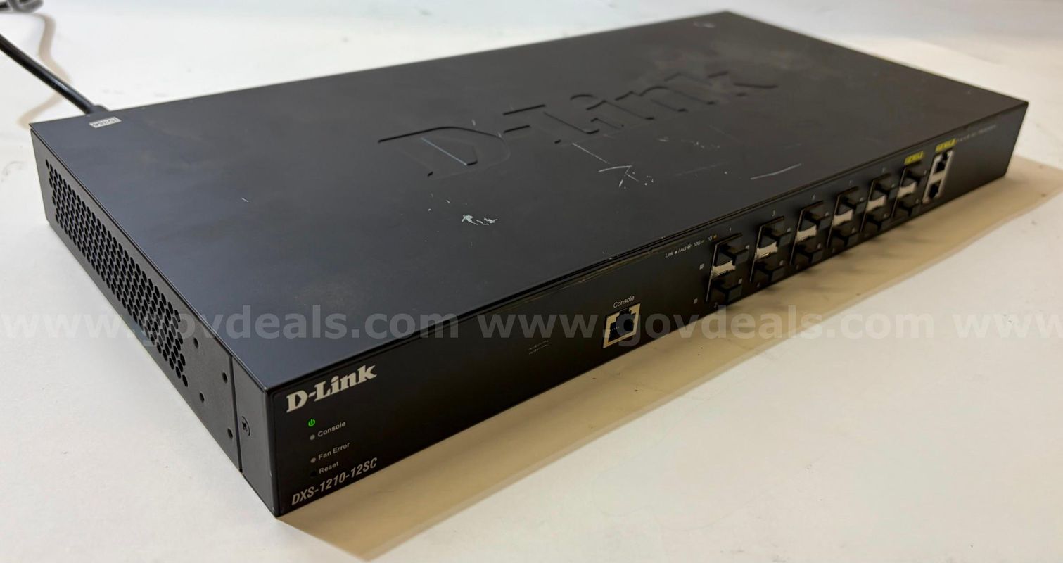 D-Link DGS-1210-12SC Managed Gigabit Switch – Tested – Factory Reset – No Admin Lock