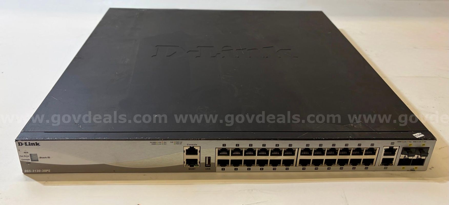 D-Link DGS-3130-30PS Managed PoE Gigabit Switch – Tested – Factory Reset – No Admin Lock