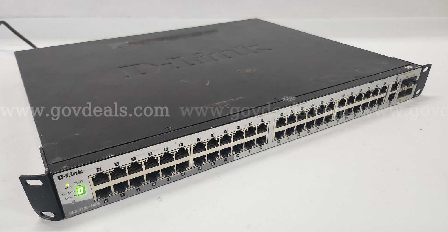 Lot of 20 D-Link Managed Network Switches – 1250, 3120, 3130, 3200, 3600 Series – Power Tested – Unknown Lock Configurat