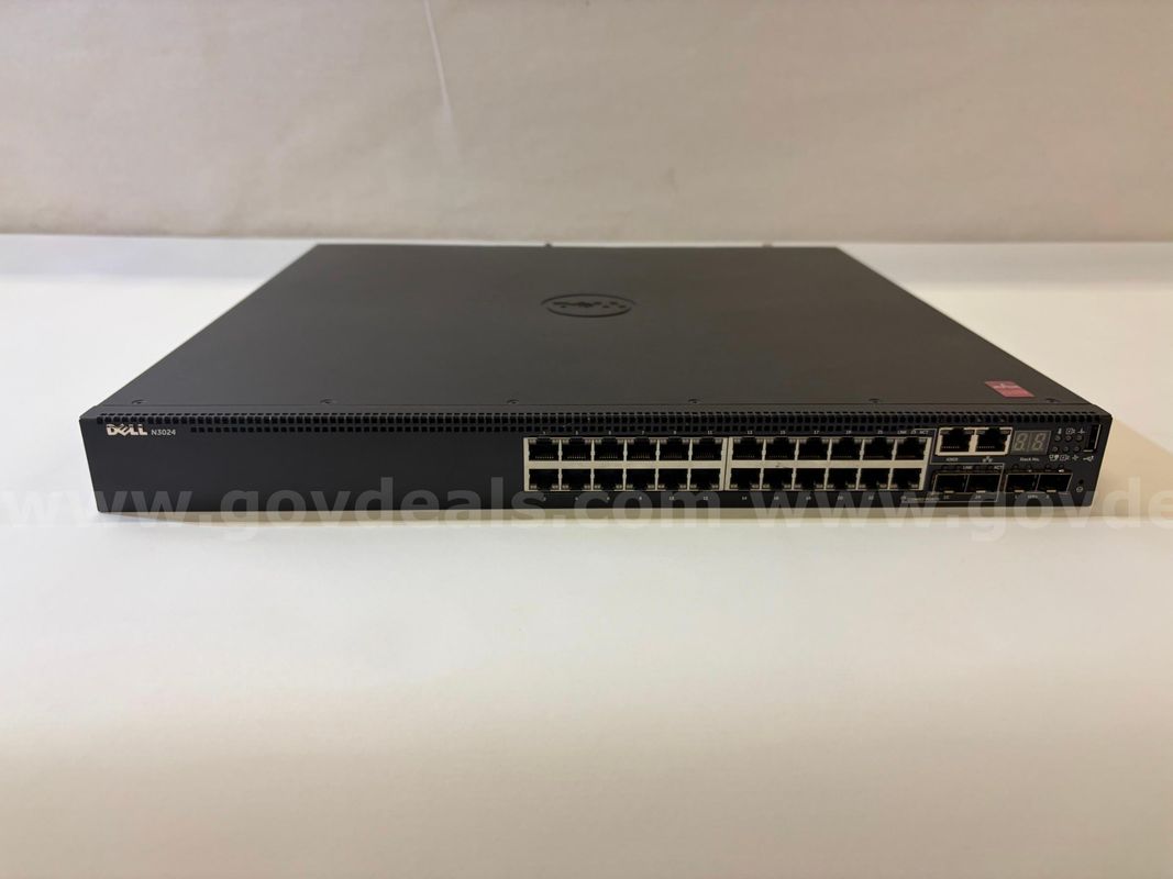 Lot of 3 Dell Managed Network Switches – N2024P, PowerConnect 7024, N3024 – Power Tested