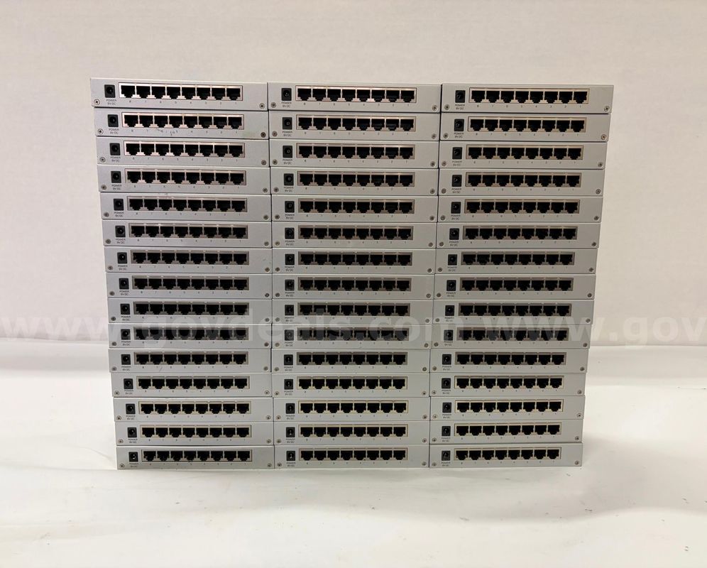 Lot of 45 ZyXEL GS-108B v2 8-Port Gigabit Network Switches – Power Tested – Unlocked – Power Supplies Included