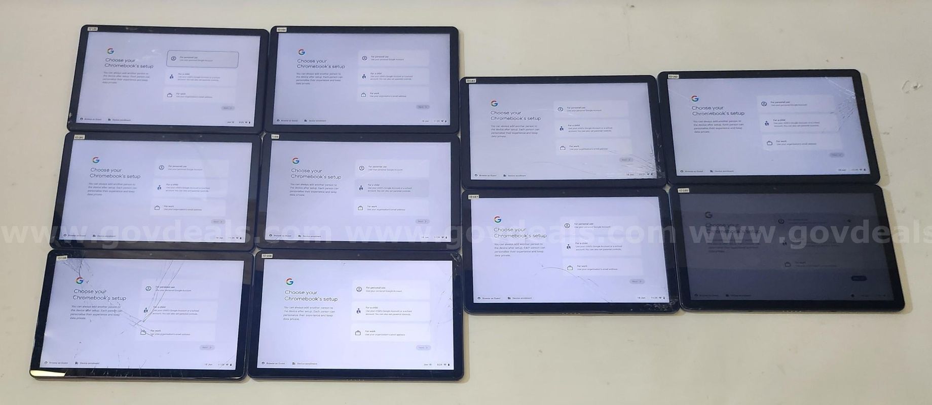 Lot of (10) Lenovo Chromebook Tablets (CT-X636F) – Powerwashed