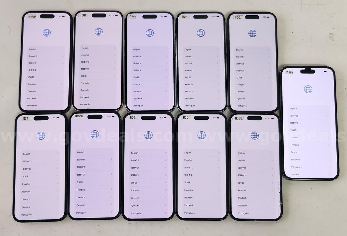 Lot of 10 Apple iPhone 15 Series Smartphones | iPhone 15 & 15 Plus | iCloud Locked | For Parts