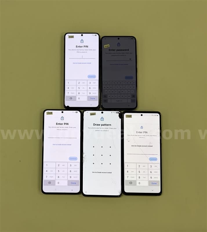 Samsung Galaxy S20 FE 5G, Galaxy S21, Galaxy S21+, & Galaxy S22 – FRP Locked – Mixed Grade B/C – Powers On – For Parts
