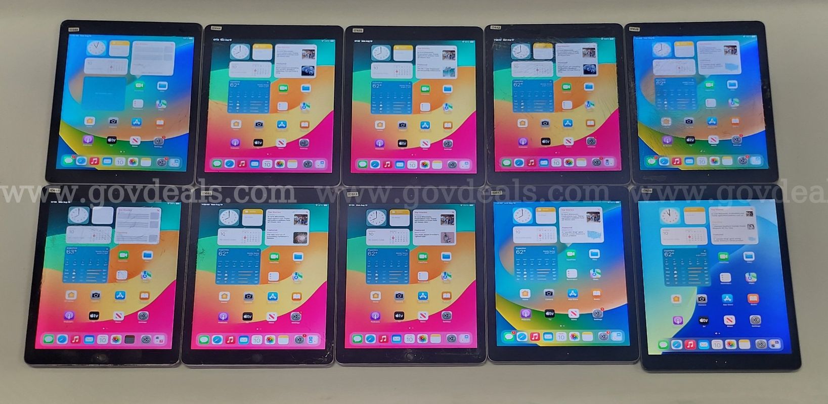 Lot of (10) Apple iPads – Mixed Models – Reset & Activated (RA) – Grade B/C – Ready for Use