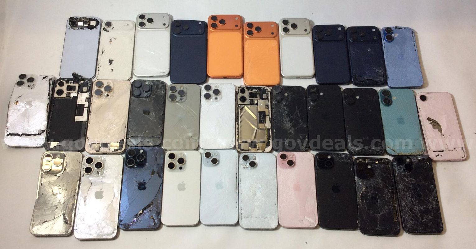 Apple iPhone Parts Lot (70 Units) – iPhone XR–17 Series – 17 Pro Max, 16 Pro/Max, 15 Pro Max & More – Damaged/Untested