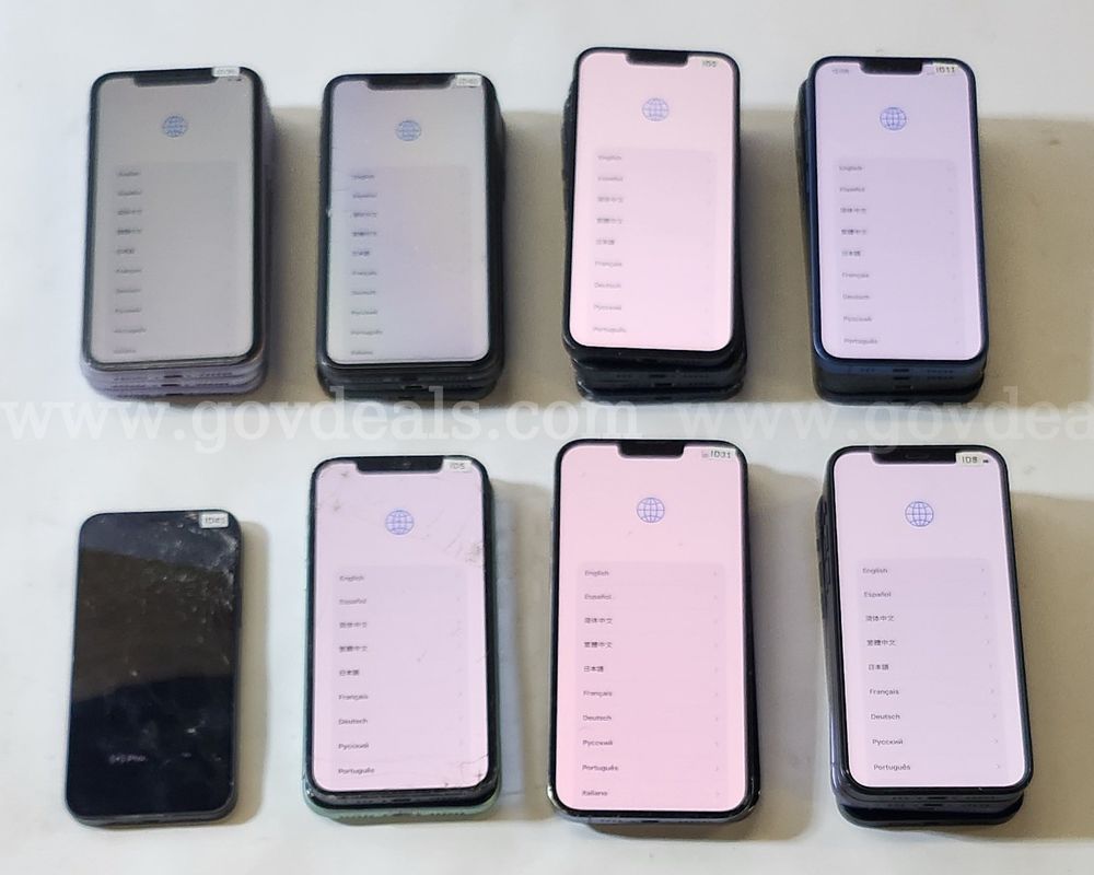 Lot of 23 Apple iPhone 11, 12 & 13 Series Smartphones | 13 Pro Max Included | iCloud/PWL Locked | Parts/Repair