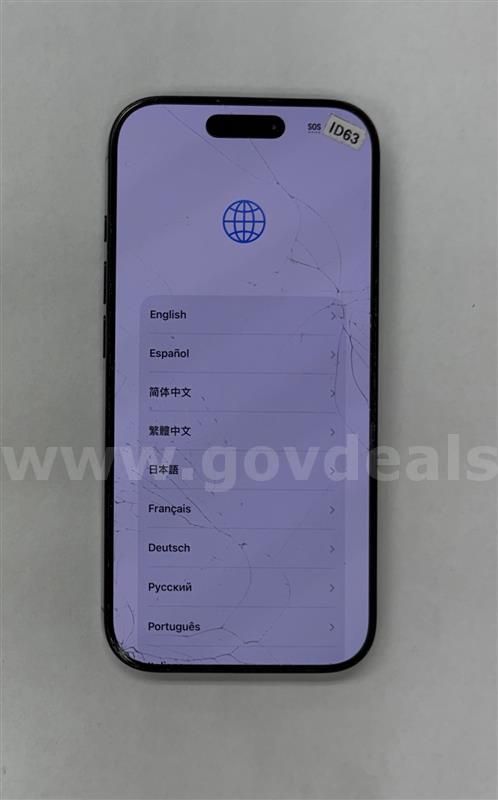 Apple iPhone 16 Pro Black Titanium 256GB – iCloud Locked – Grade D – 100% Battery – Parts Only