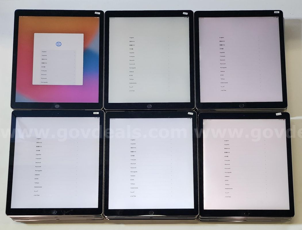 Lot of (35) Apple iPad Pro 12.9-inch Tablets – 256GB – 1st & 2nd Generation
