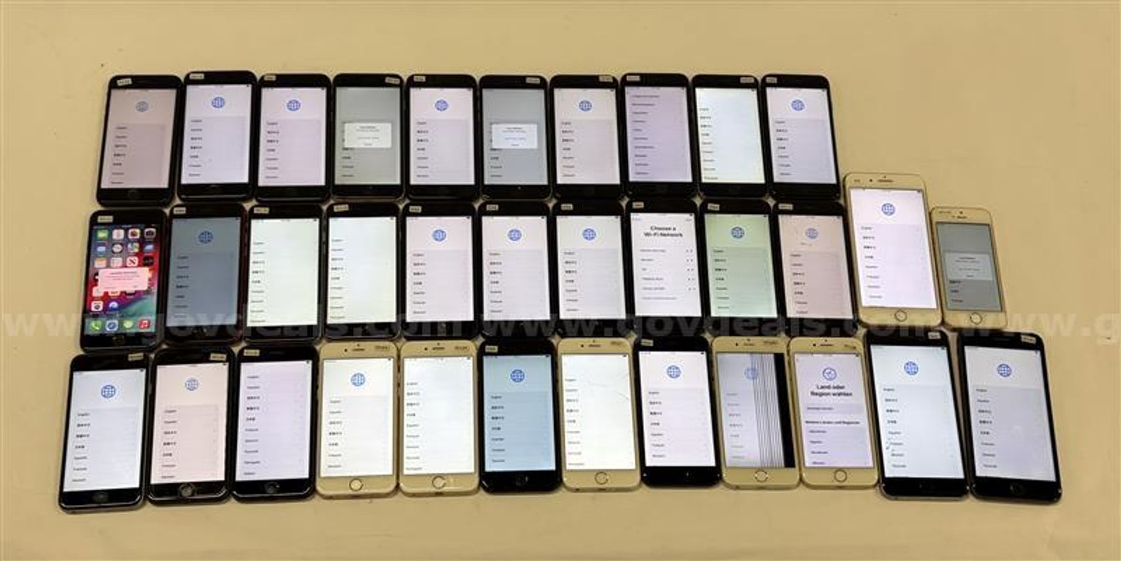 Apple iPhone Lot (37 Units) – Includes iPhone 6, 6s, 7, 8, 8 Plus & SE Models – iCloud Locked/MDM